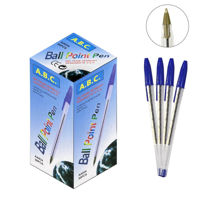 Kit Caneta Esferografica Compactor Economic Cristal