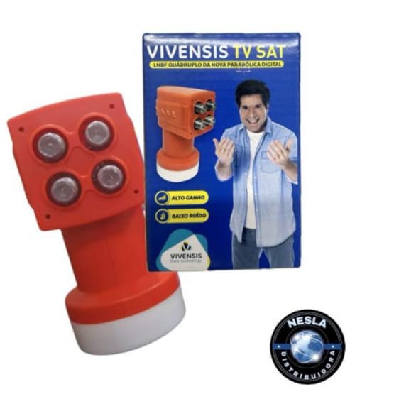 LNBF QUADRUPLO KU UNIVERSAL ALTO GANHO VIVENSIS