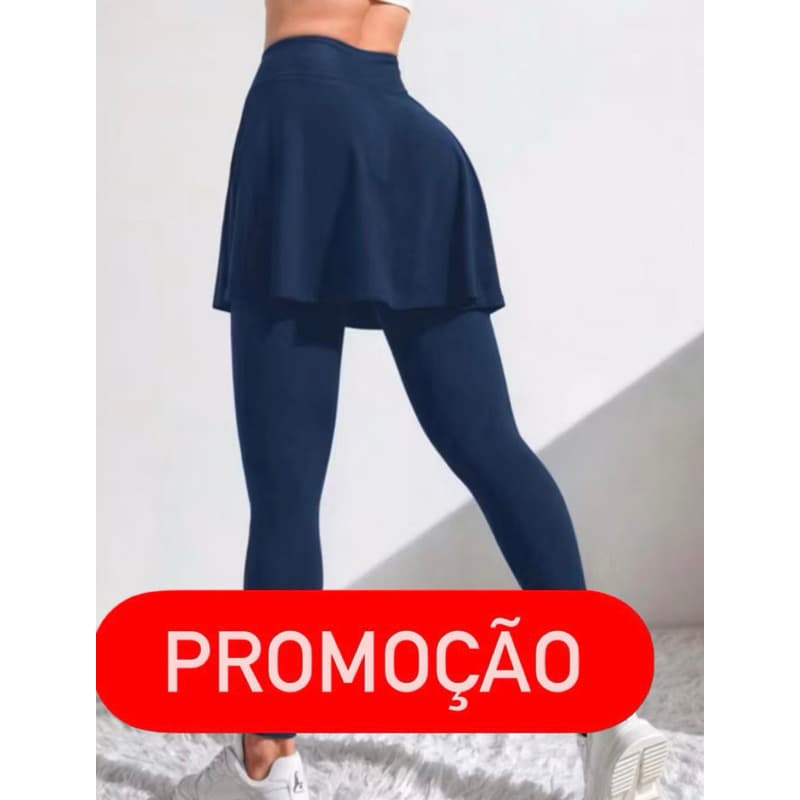 Calça Legging evangelica Leg Saia Babado Tapa Bumbum Fitness Academia Suplex Treino