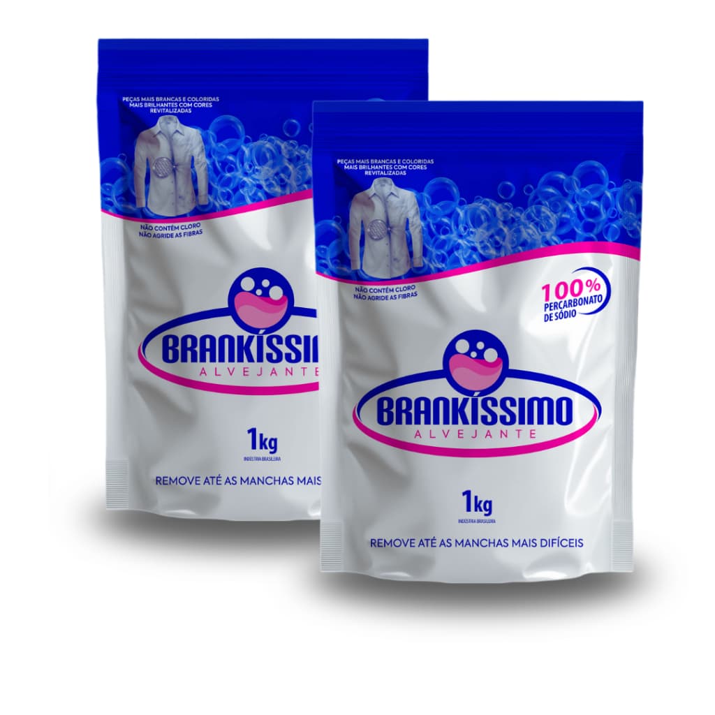 Percarbonato de Sódio Brakissimo 99% Clareador Sem Cloro, Tira Manchas e Branqueador de Roupas