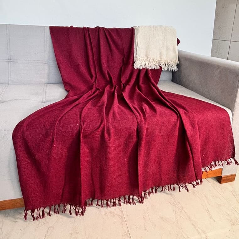 Manta Para Sofá ou Cama 100% Algodão Tamanho 210x120 Capa Decorativa e Protetora para Casa Nova Elegante