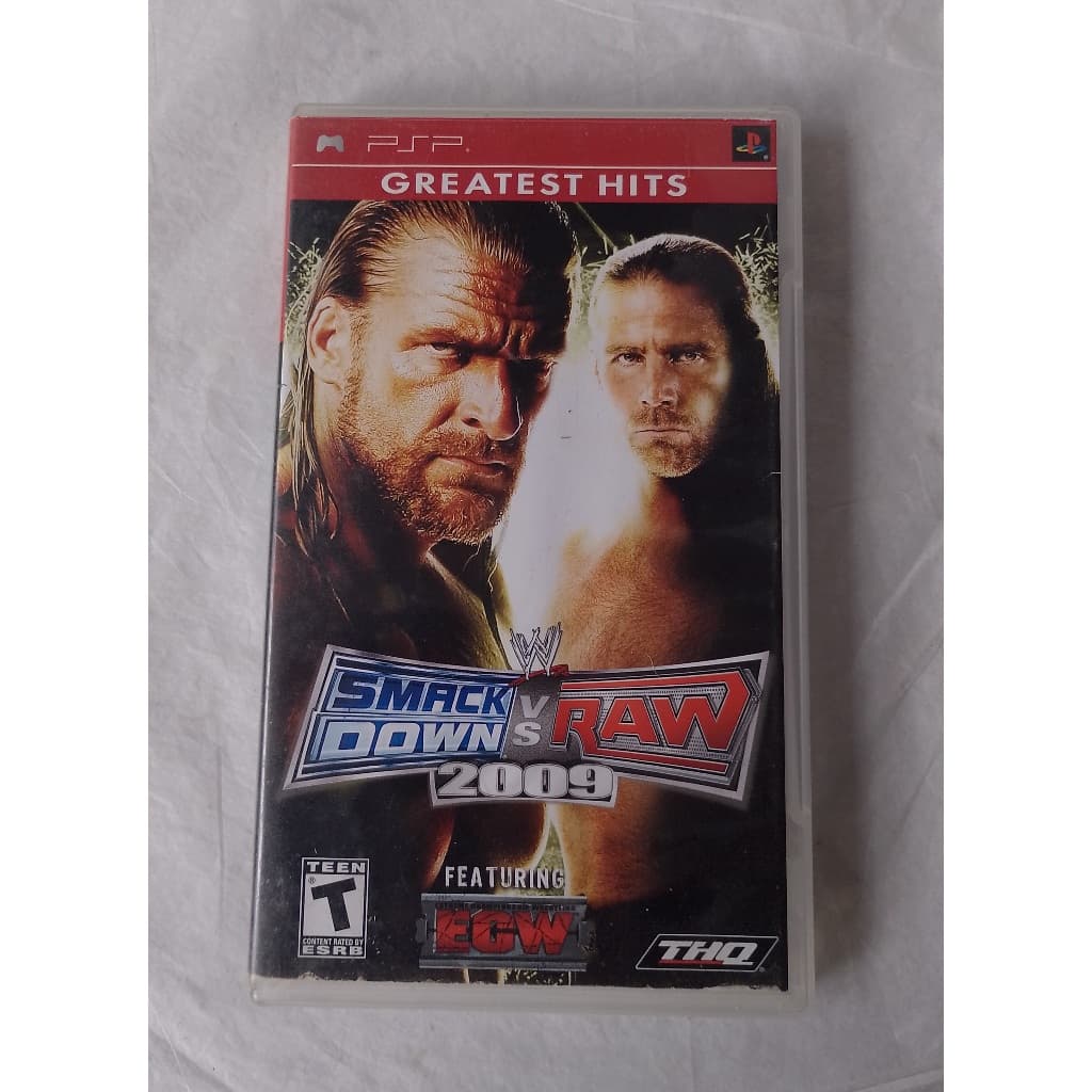 Smack Down Vs RAW 2009 original americano - Funcionando - Usado - L-OD