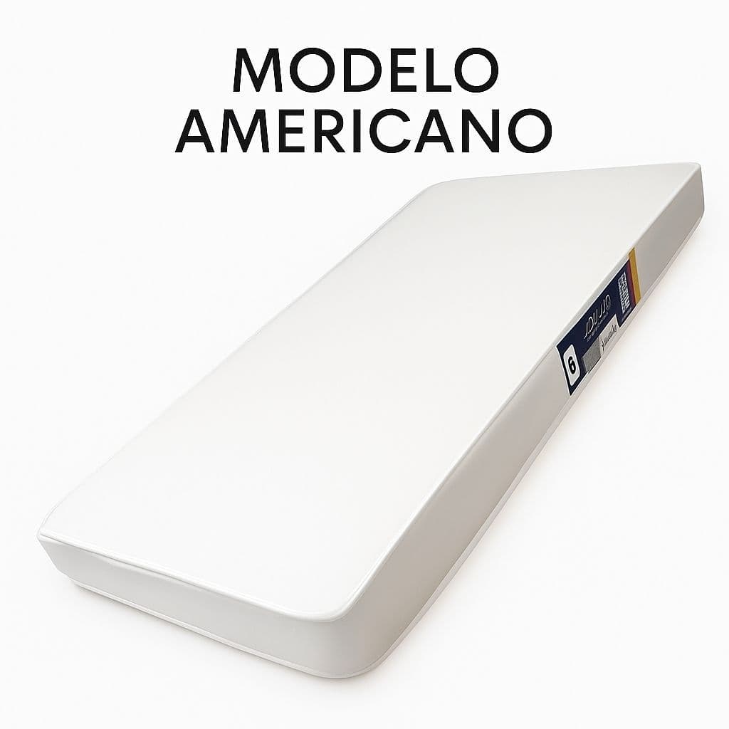 Colchão de Berço Impermeável 130x70x10 Modelo Americano Moreira - Envio Imedito