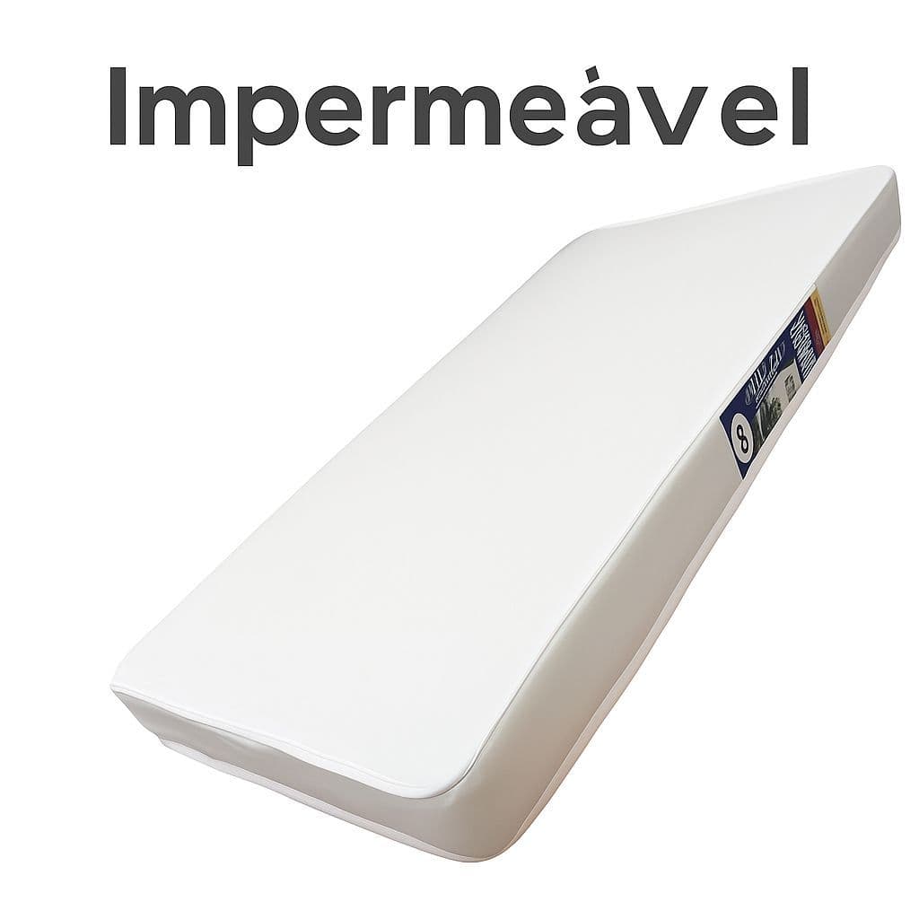 Colchão Para Berço 130x60x10 Impermeável Modelo D18 Antiácaro e Antialérgico - Envio Imediato