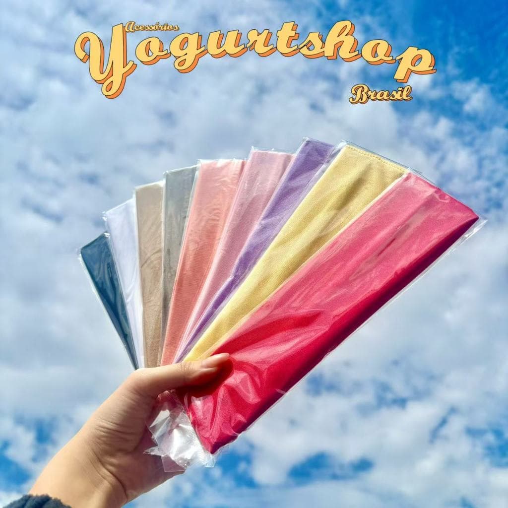 Kit 12 Faixas De Cabelo Penteados E Esportes Com Preto Branco e Colorido Headband