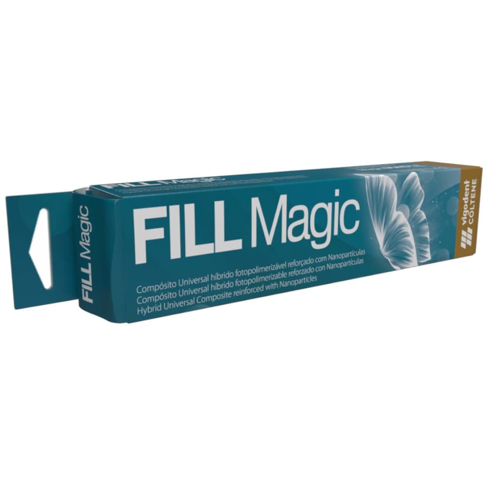 Resina Fill Magic - Vigodent Embalagem com 1 seringa de 4g. Escolha a Cor.