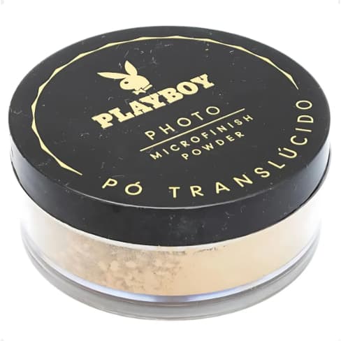 Pó Translúcido Solto Playboy Maquiagem Profissional Efeito Photo Acabamento Natural Matte