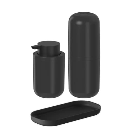 Kit de banheiro Ou 3 peças Linha Bold com bandeja para bancada