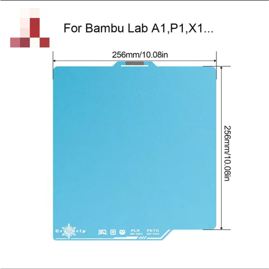 Placa Mesa Fria BIQU Frostbite Bambulab A1 P1 X1 Impressora 3d BQ PANDA