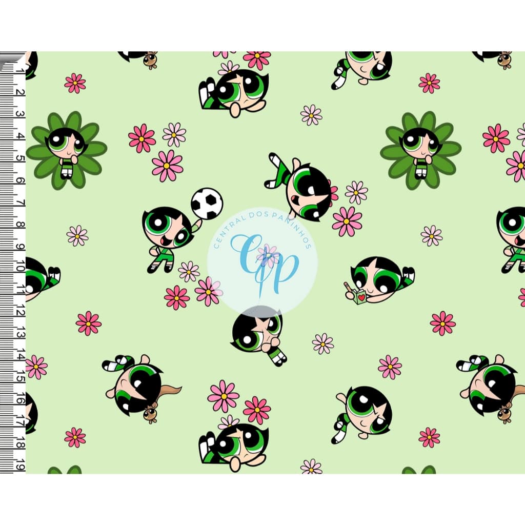 Tecido tricoline, microfibra ou gabardine -  Meninas Super Poderosas - 0.50cm