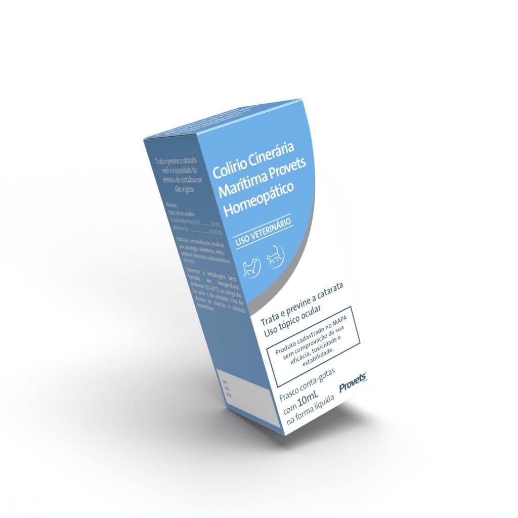 Kit 3 Unid Colírio Cinerária Marítima Homeopático 10ml - Provets