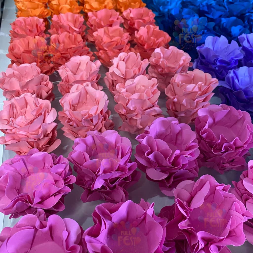 Kit 40 a 120 Forminha para Doces Finos Formato Flor Casamento/Aniversário/Batizado - Diversas Cores