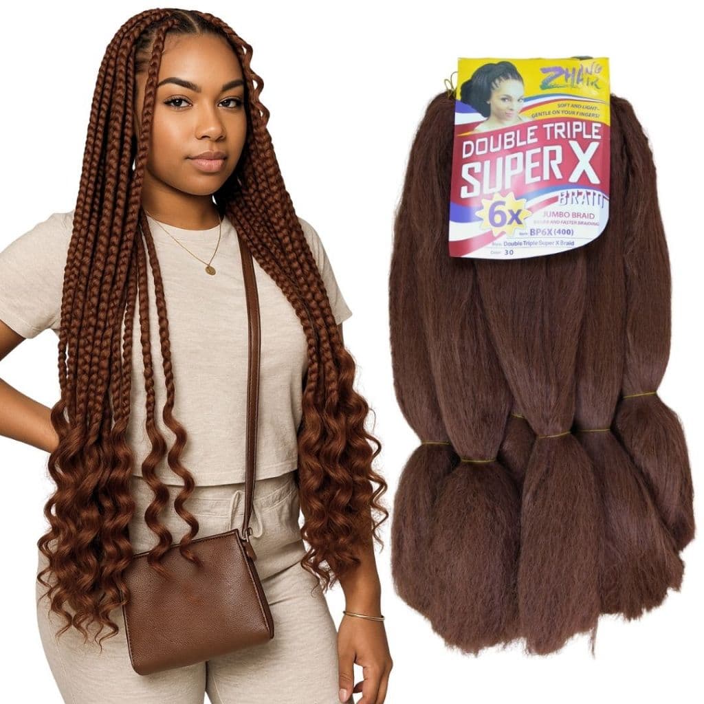Jumbo Super X 400g Jumbão Para Gypsy Braid Tranças Box Braids - 65cm
