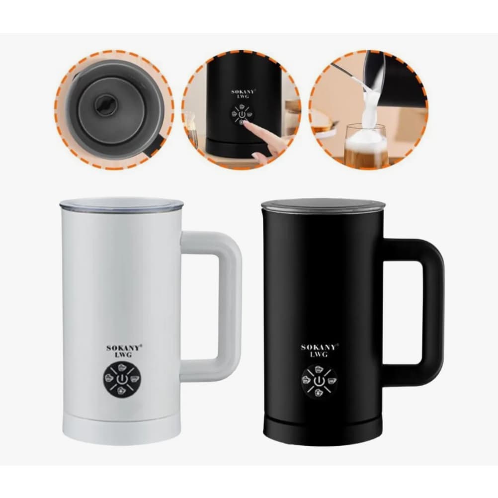 Máquina De Espumadora De Leite Automático Elétrico Espuma SOKANY