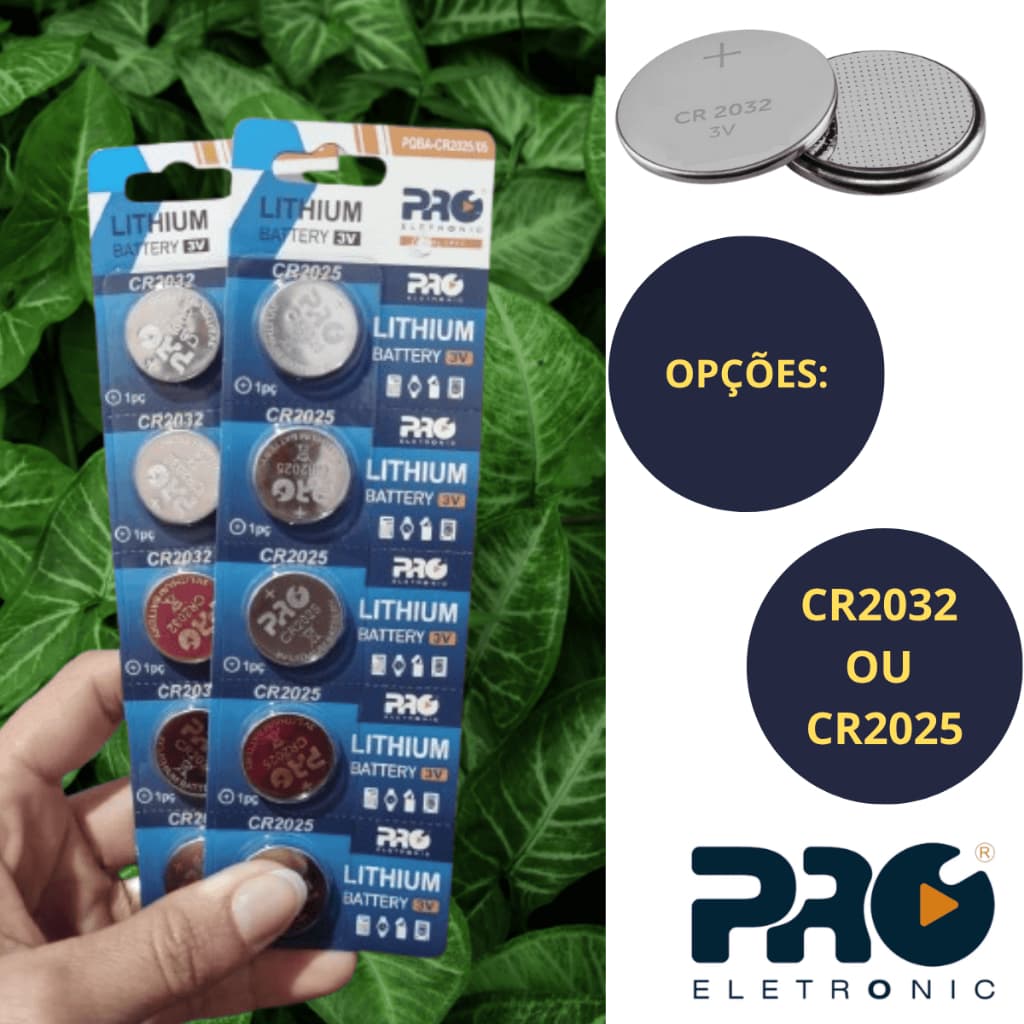 Baterias CR2032 CR2025 3v Original Alta Durabilidade Pilha Para Controle Alarme Carro Moto Relógio