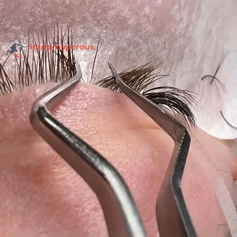 kit com Nova Pinça De Extensão De Cílios Com Isolamento De Precisão Projetada Separadora De Mandíbulas De Abertu