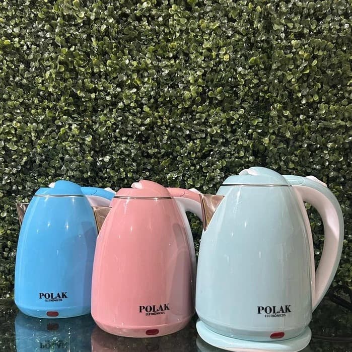Chaleira Elétrica Polak 2L 220v PK7063 – 1500W | Design Moderno em Cores Elegantes