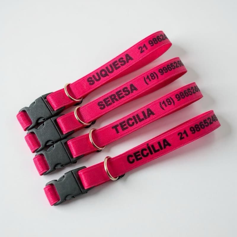 Coleira Personalizada para Gato | Nome e Telefone Gravados | Identificação Segura