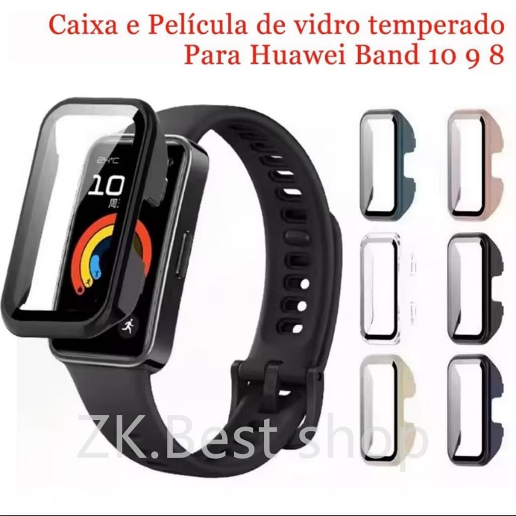 Case Capa Capinha Com Película Para Smartwatch HuaWei Band 10 9 8