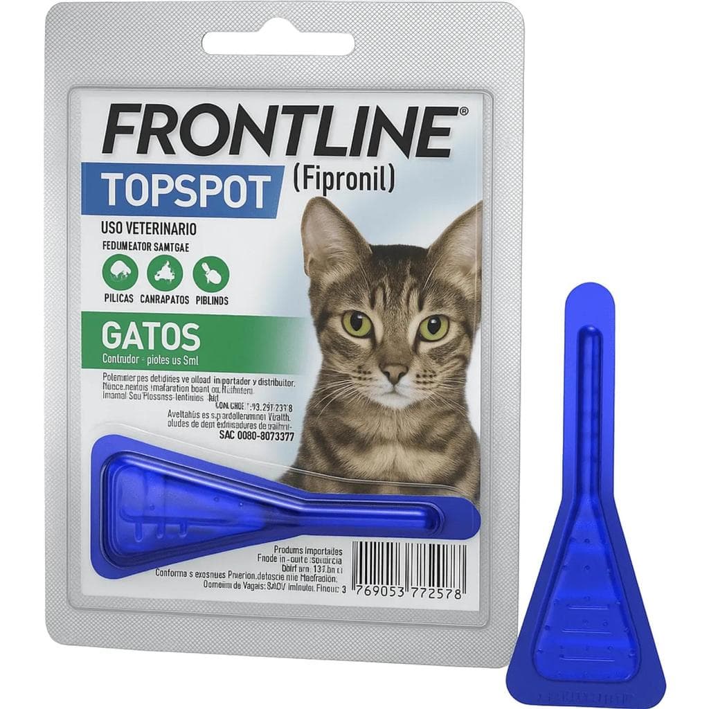 Frontline TopSpot Antipulgas e Carrapatos para Gatos – Pipeta
