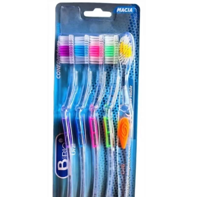 Bio Escova Dental Adulto Kit C/5un - Macia descrição