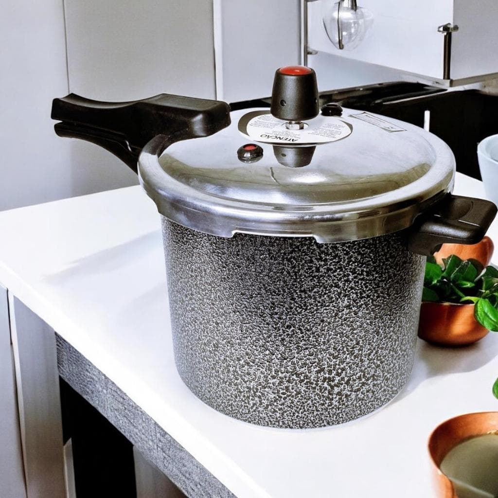 PANELA DE PRESSÃO 7,0 LITROS - FECHAMENTO EXTERNO PRETO CRAQUELADO