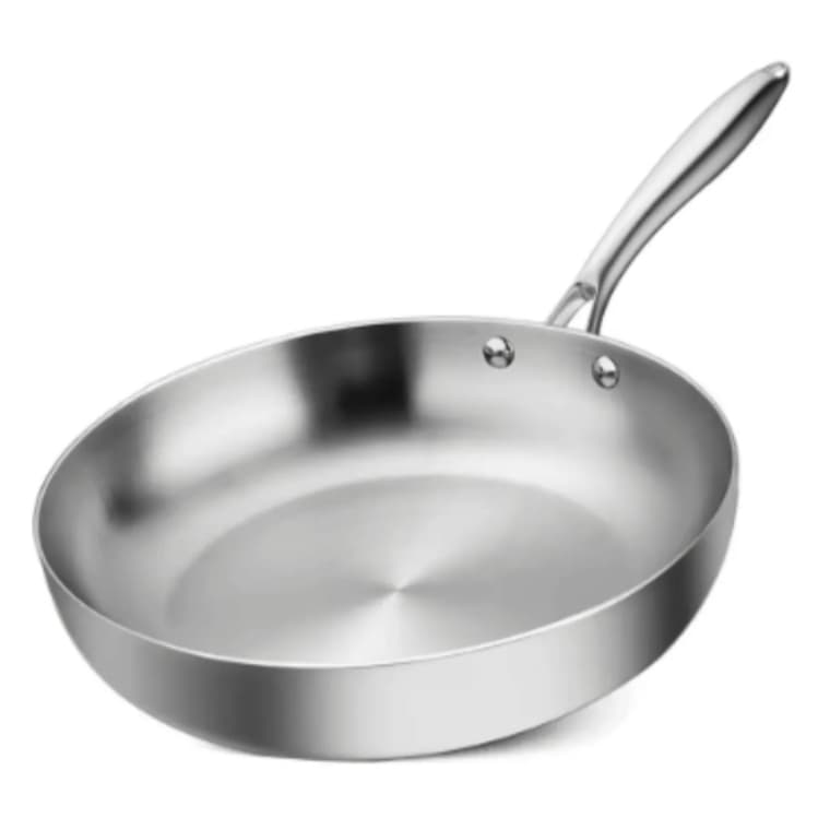 Frigideira Supreme Aço Inox Premium Fundo Triplo – Tamanhos 24, 26, 28 ou 30 cm