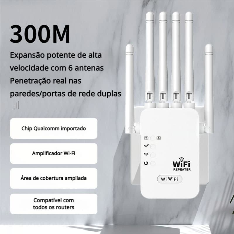 Repetidor Amplificador De Sinal Wifi 300/mbps Ultra Rápido Sinal Forte -G8