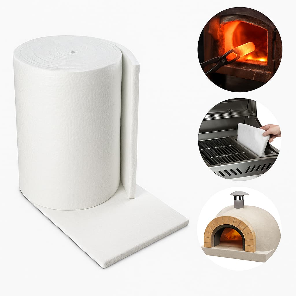 Manta Fibra Cerâmica 1000 X 610 X 25 Mm para Forja temperatura 1260 Graus