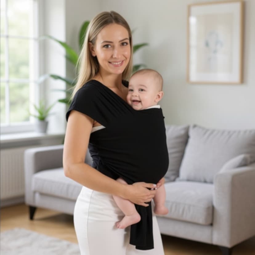 Baby Sling Mamãe Canguru Para Bebê Malha 100% Algodão Pano P/carregar Bebê Confortável Promoção
