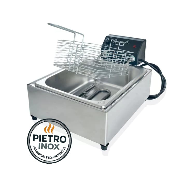 FRITADEIRA ELETRICA 1 CUBA 5 LITROS PARA FRITURAS