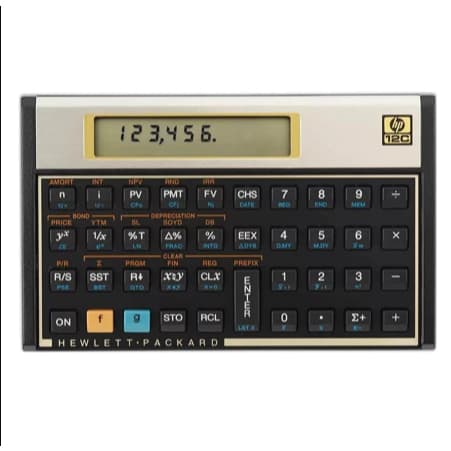 Calculadora Financeira Hp 12c Gold Cor Dourado 130 Funções