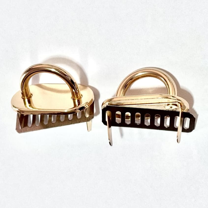 Porta Alça de Metal Para Bolsas 35x22MM - 1 Par - Cor