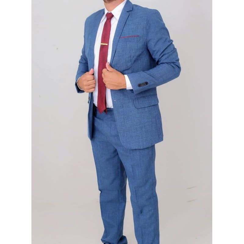 Bleizer Masculino Slim +Calça Social Luxo Terno Completo (Paletó+Calça)