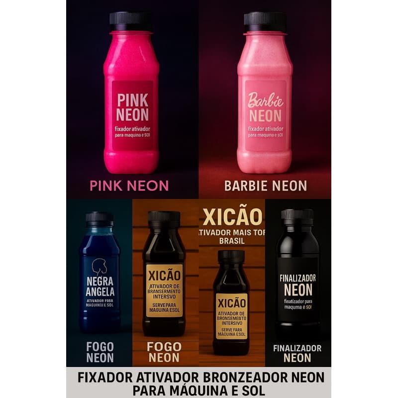 3 Bronzeadores fixador ou ativador de 500ml