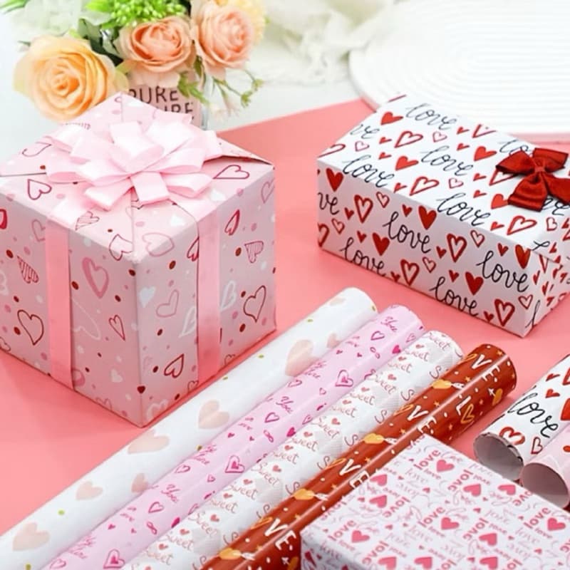 Pacote com 40 Papel de Presente 50X60CM Couchê Fantasia Feminino...(LER A DESCRIÇÂO POR FAVOR)