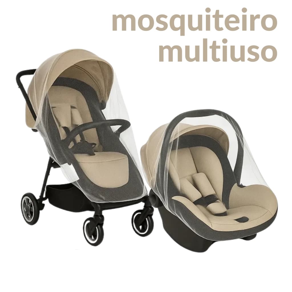 Mosquiteiro Colorido Carrinho Bebê Conforto Tamanho Universal Proteção Contra Insetos Rede Pernilongo Anti Mosquito