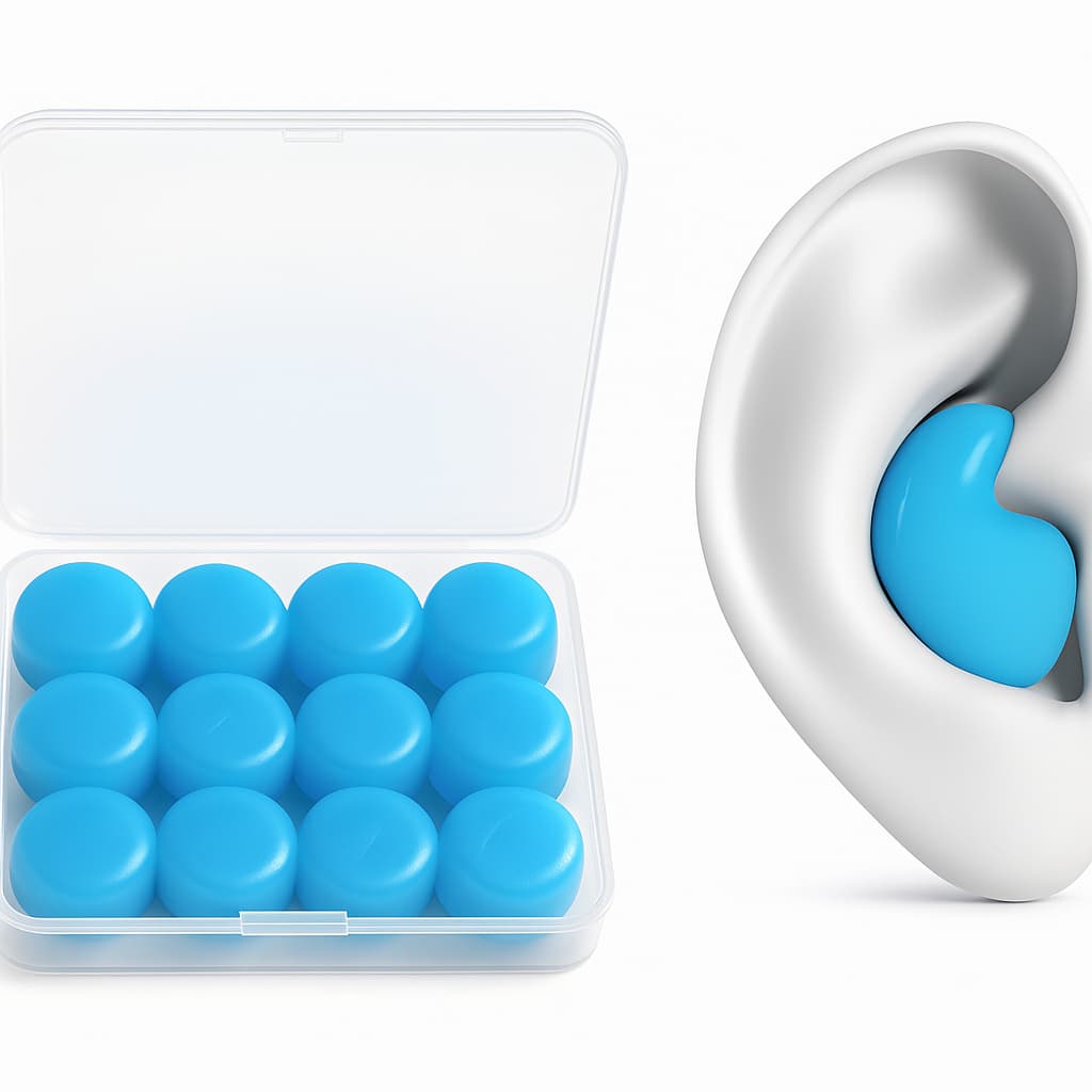 Protetor De Ouvido Auricular Moldável Dormir Natação 6 Pares