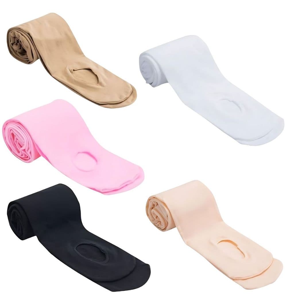 Meia Calça Ballet Conversível 2 em 1 Com Pé ou Legging /Furo no Pé Infantil/Adulto Ballet Magia