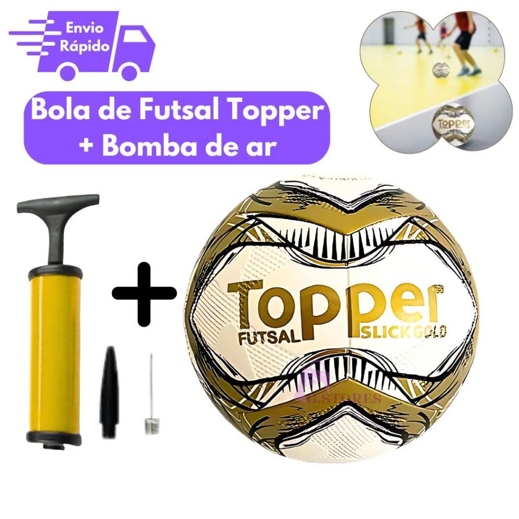Bola de Futsal Oficial Topper + Bomba de Ar