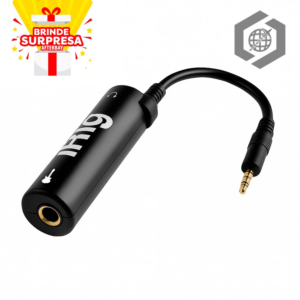Irig Interface Adaptador Para Guitarra Violão Teclado no Android iPhone e PC novo pronta entrega