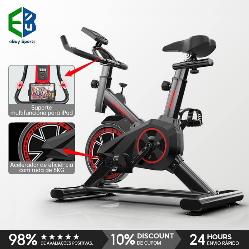 Ebuy Sports Bicicleta Bike Ergometrica Spinning Academia Fitness Profissional 120kg volante 8kg