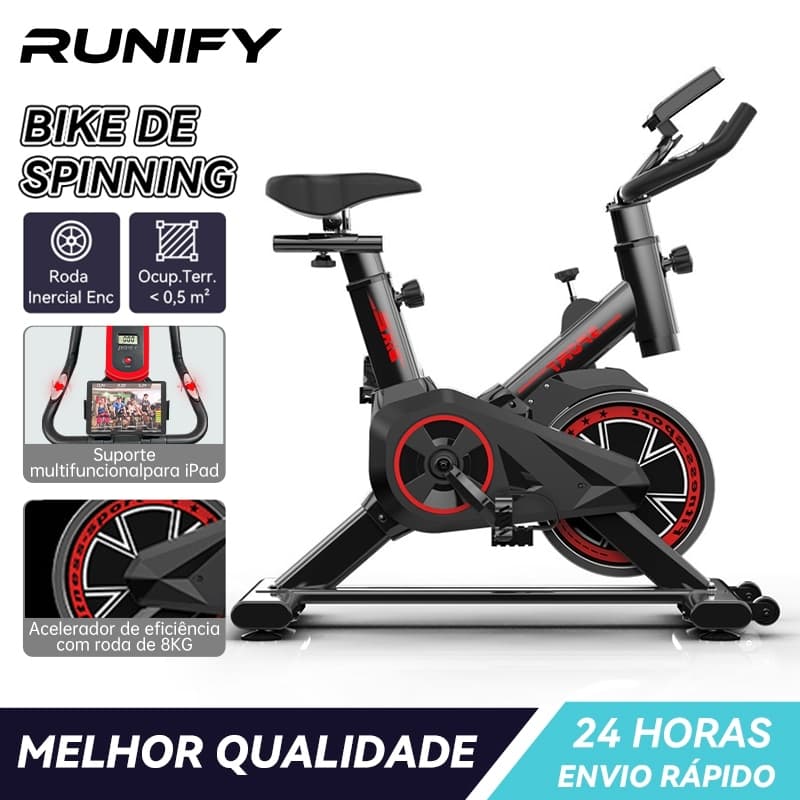 Bicicleta Spinning Ergométrica Para Exercícios Com Monitor Profissional Sport Suporta até 120kg