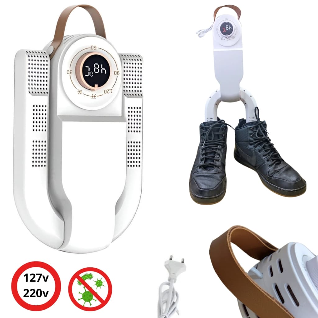 Aquecedor Elétrico Portátil SapatoS Tênis Secagem Rápida 127/220v Mata Bactérias