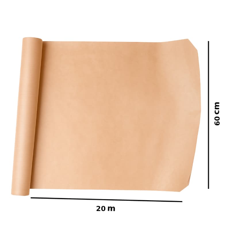 Bobina de Papel Kraft para Embrulhos e Colagens (20mx60cm)