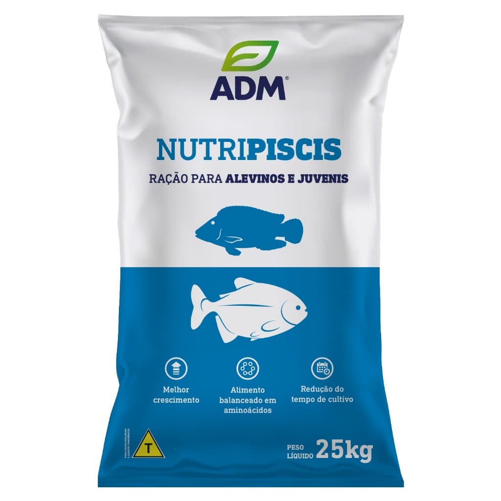 Ração Nutripiscis Al 45 2.6mm Para Todo Tipo De Peixe Alevinos e Juvenis Filhotes Adm Fracionada