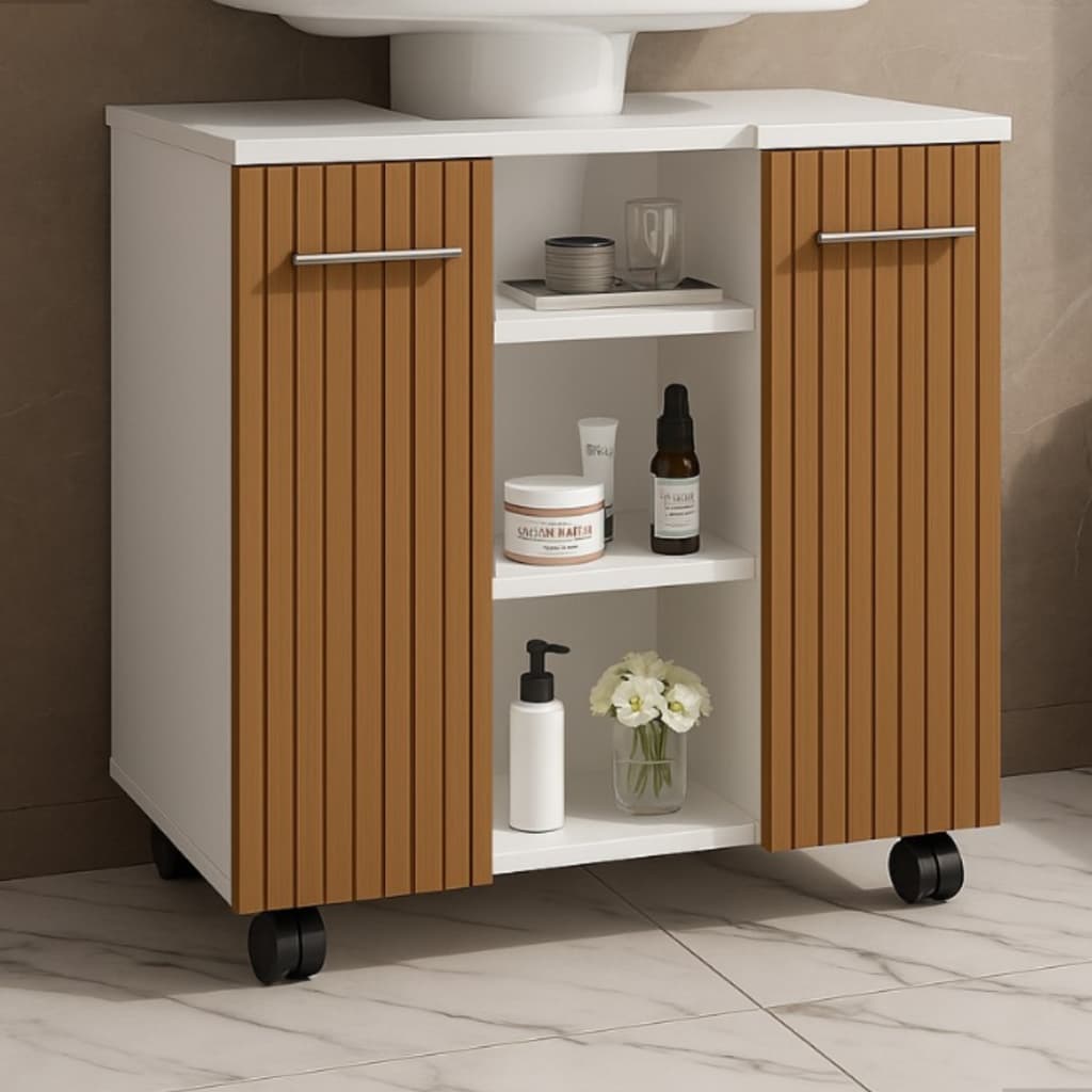 Armário Gabinete de Banheiro Para Pia de Coluna Premium - JM3 Móveis