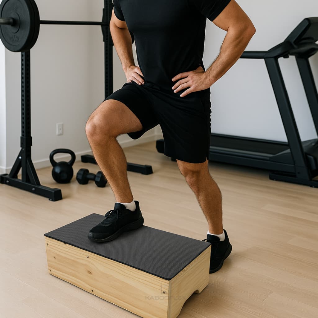 Step Caixote De Madeira 50x29x15cm Ginástica Aeróbica Fitness Academia