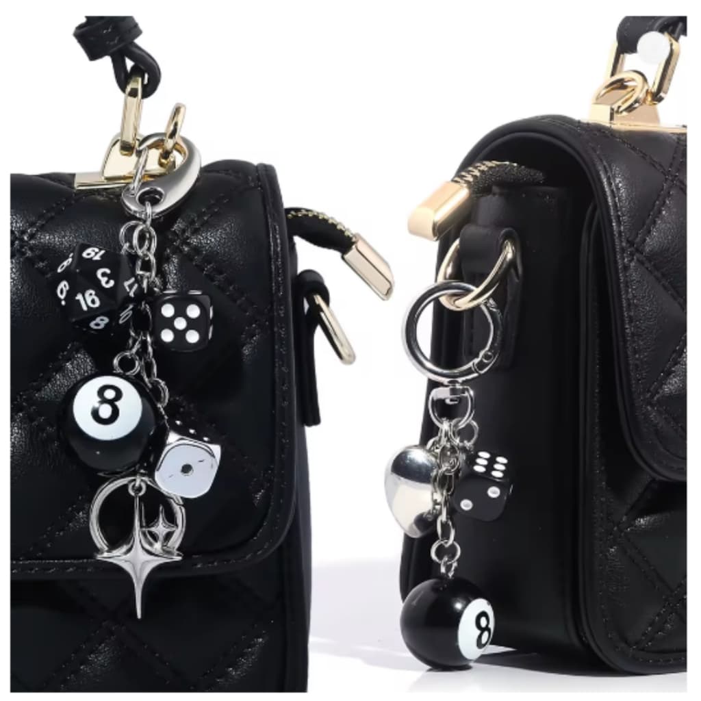 Chaveiro de Bolsa Estilo Streetwear Acessório Calça Moda Bag Charm Goth