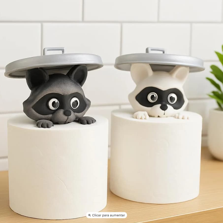 Suporte de papel higiênico raposa ladra